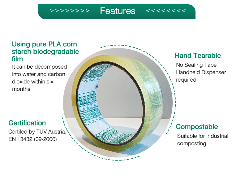 Compostable Clear PLA Tape